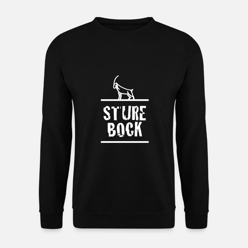 Sture Bock | Schweiz | Schweizerdeutsch | Outdoor - Unisex Pullover - Schwarz