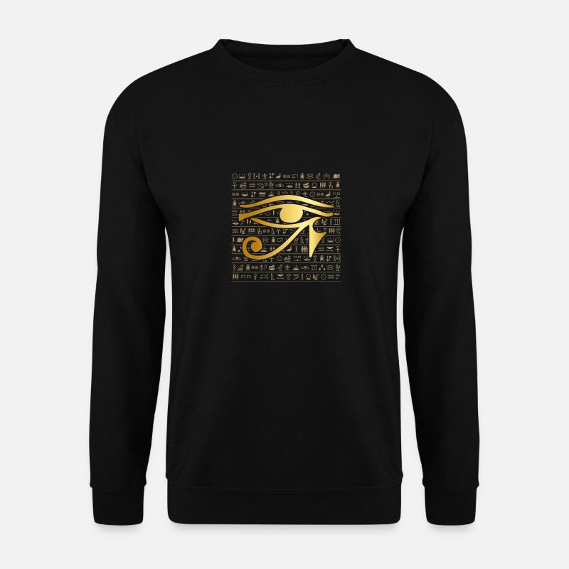 Hieroglyphics Egypt Eye Gift - Unisex Sweatshirt - black