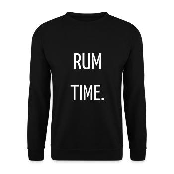Rum time - Unisex Sweatshirt - black - Front - Alina (178cm) & Michal (187cm)