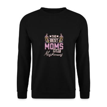 Mothers day Mushroom hunting Mom - Unisex Sweatshirt - black - Front - Alina (178cm) & Michal (187cm)