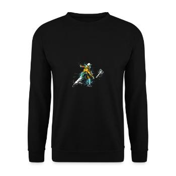 Splahs Axe Throwing Axe Throwers - Unisex Sweatshirt - black - Front - Alina (178cm) & Michal (187cm)