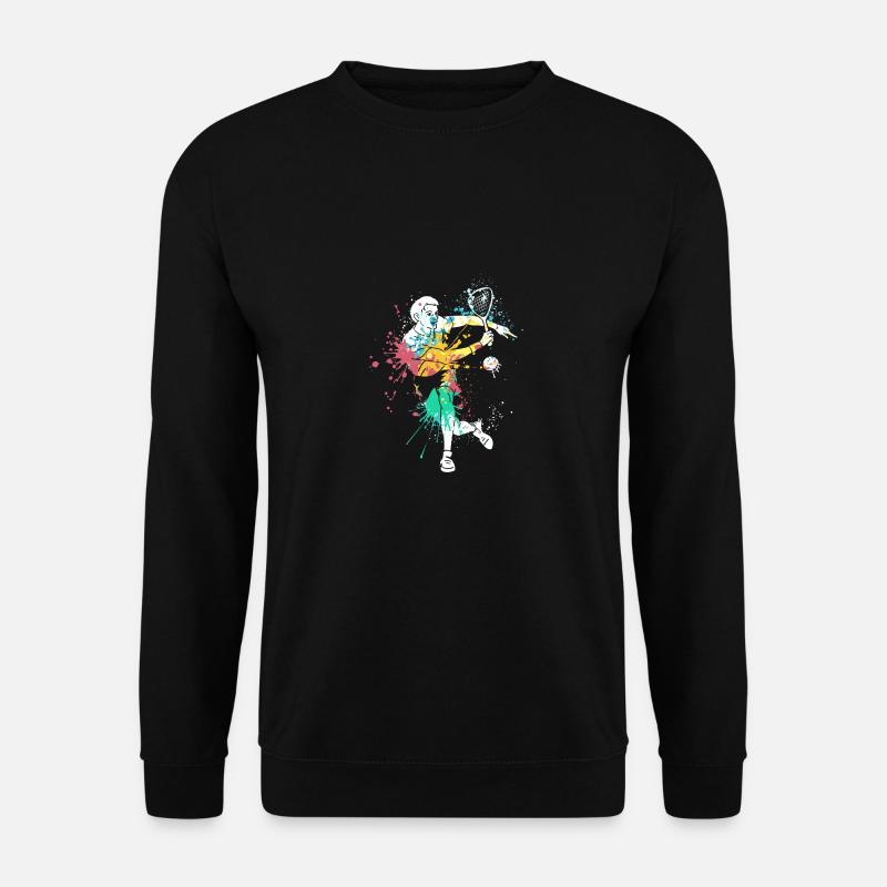 Splash art Squash sports for Squash player - Unisex Pullover - Schwarz
