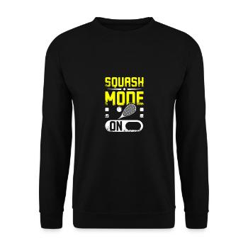 Squash mode on - Unisex Sweatshirt - black - Front - Alina (178cm) & Michal (187cm)