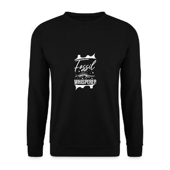 Dinosaur Fossil whisperer Digger Paleontologist - Unisex Pullover - Schwarz - Vorne - Alina (178cm) & Michal (187cm)