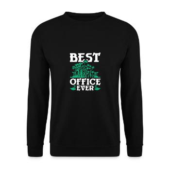 Horticulturist Botanist Garden best office - Unisex Pullover - Schwarz - Vorne - Alina (178cm) & Michal (187cm)