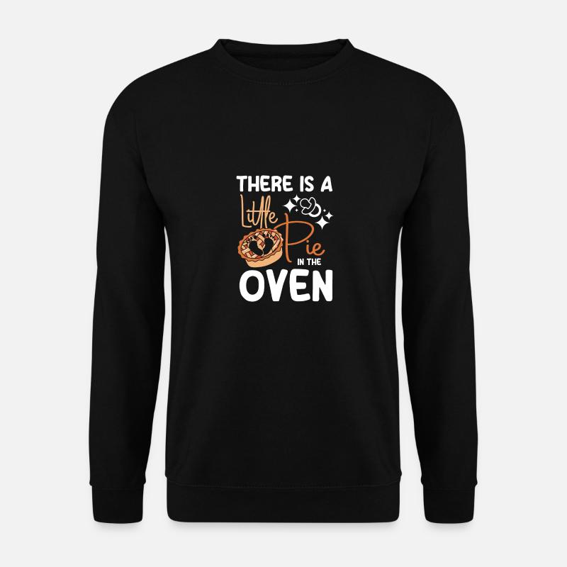 Pregnancy little pumpkin pie in the oven - Unisex Pullover - Schwarz