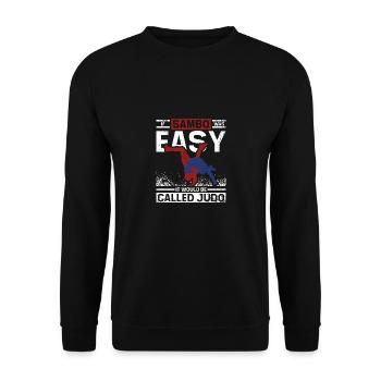 If sambo was easy, It would be called judo - Unisex Sweatshirt - black - Front - Alina (178cm) & Michal (187cm)