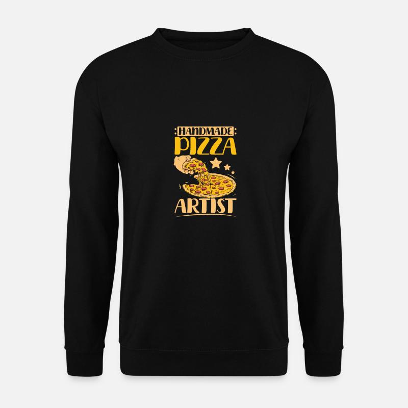 Handmade pizza making artist - Unisex Pullover - Schwarz