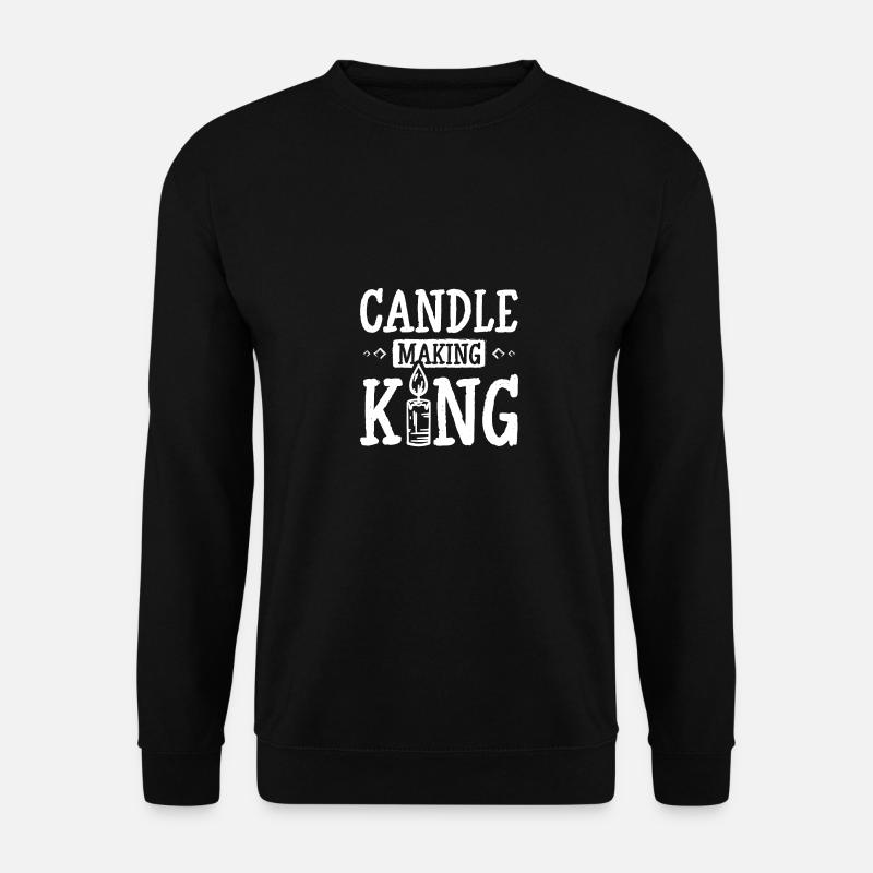 Candle making king - Unisex Pullover - Schwarz