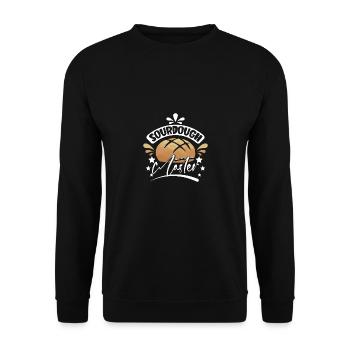 Baking bread sourdough master - Unisex Sweatshirt - black - Front - Alina (178cm) & Michal (187cm)