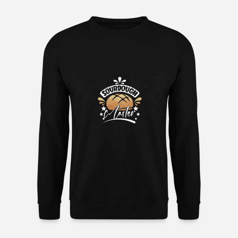 Baking bread sourdough master - Unisex Pullover - Schwarz