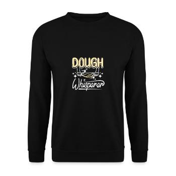 Baking bread, dough whisperer - Unisex Sweatshirt - black - Front - Alina (178cm) & Michal (187cm)