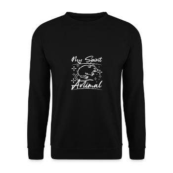 Gerbil is my spirit animal - Unisex Sweatshirt - black - Front - Alina (178cm) & Michal (187cm)