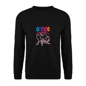 Escouade du secrétariat de l’école - Sweat-shirt Unisexe - noir - Devant - Alina (178cm) & Michal (187cm)