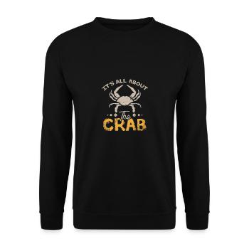 Crabbing It's all about the crab - Unisex Pullover - Schwarz - Vorne - Alina (178cm) & Michal (187cm)