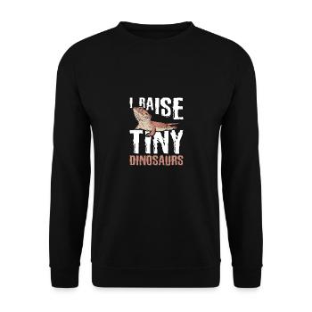 J’élève de minuscules dinosaures barbus dragon - Sweat-shirt Unisexe - noir - Devant - Alina (178cm) & Michal (187cm)