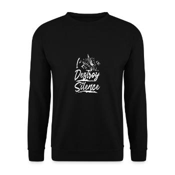 Je détruis le silence clarinette basse - Sweat-shirt Unisexe - noir - Devant - Alina (178cm) & Michal (187cm)