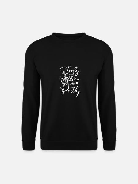 Strong and pretty firewoman - Unisex Sweatshirt - black