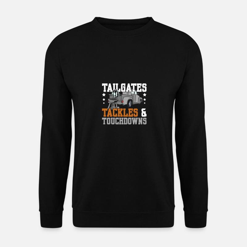 Tailgates tackles and touchdowns - Unisex Pullover - Schwarz