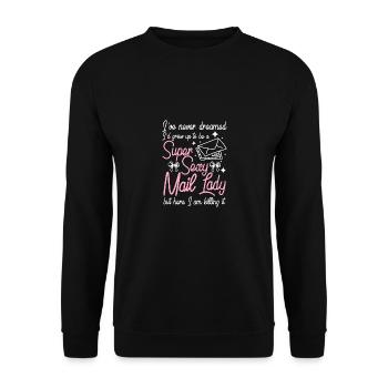 Dame du courrier super sexy - Sweat-shirt Unisexe - noir - Devant - Alina (178cm) & Michal (187cm)