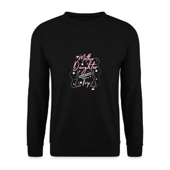 Mother Daughter Day Vacation Trip Shopping Trip - Unisex Sweatshirt - black - Front - Alina (178cm) & Michal (187cm)