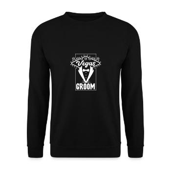 Groomsmen Groom's Vegas groom - Unisex Pullover - Schwarz - Vorne - Alina (178cm) & Michal (187cm)