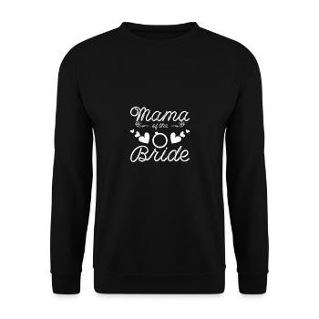 Mère Maman de la mariée Maman de la mariée - Sweat-shirt Unisexe - noir - Devant - Alina (178cm) & Michal (187cm)