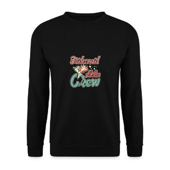 Hawaii Wedding Bride Bridesmaid Aloha Crew - Unisex Pullover - Schwarz - Vorne - Alina (178cm) & Michal (187cm)