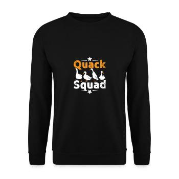 Escouade de charlatans de canards de Pékin - Sweat-shirt Unisexe - noir - Devant - Alina (178cm) & Michal (187cm)