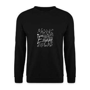 My escape plan playing trombone - Unisex Pullover - Schwarz - Vorne - Alina (178cm) & Michal (187cm)