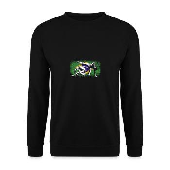 Brazil brazilian flag Capoeira - Unisex Pullover - Schwarz - Vorne - Alina (178cm) & Michal (187cm)
