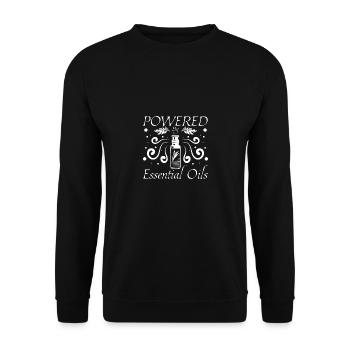 Alimenté par des huiles essentielles - Sweat-shirt Unisexe - noir - Devant - Alina (178cm) & Michal (187cm)