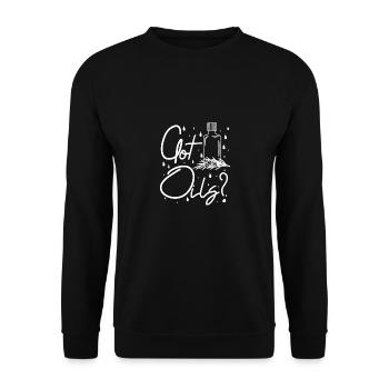 Got Essential oils? - Unisex Pullover - Schwarz - Vorne - Alina (178cm) & Michal (187cm)