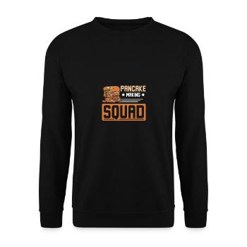 Pancake making squad - Unisex Sweatshirt - black - Front - Alina (178cm) & Michal (187cm)