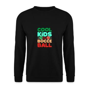 Les enfants cool jouent à la pétanque - Sweat-shirt Unisexe - noir - Devant - Alina (178cm) & Michal (187cm)