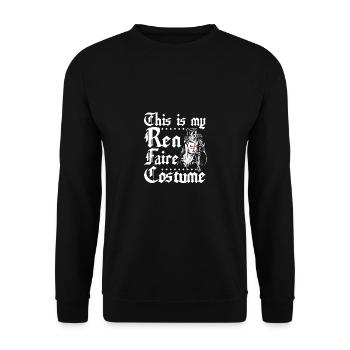 This is my ren faire costume - Unisex Sweatshirt - black - Front - Alina (178cm) & Michal (187cm)