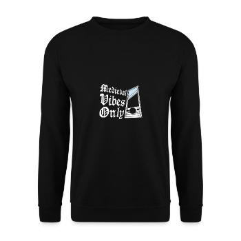 Guillotine Medieval vibes only - Unisex Sweatshirt - black - Front - Alina (178cm) & Michal (187cm)