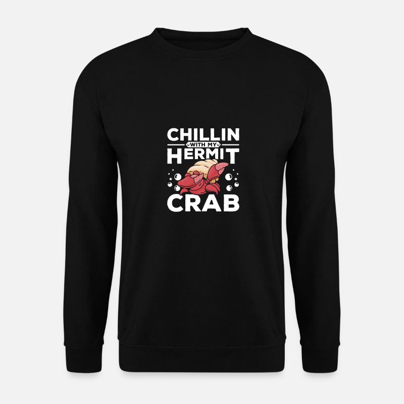 Chillin avec mon bernard-l’ermite - Sweat-shirt Unisexe - noir