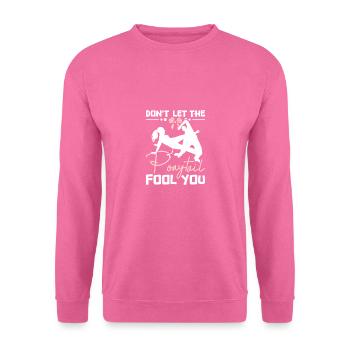 Ne laisse pas la queue de cheval te tromper Capoeira - Sweat-shirt Unisexe - rose - Devant