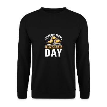 Every day is Empanadas day - Unisex Sweatshirt - black - Front - Alina (178cm) & Michal (187cm)