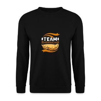 Team Empanadas - Unisex Sweatshirt - black - Front - Alina (178cm) & Michal (187cm)