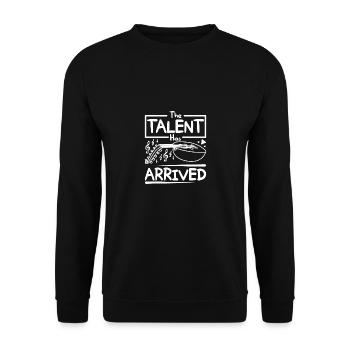 The talent has arrived Oud player - Unisex Pullover - Schwarz - Vorne - Alina (178cm) & Michal (187cm)