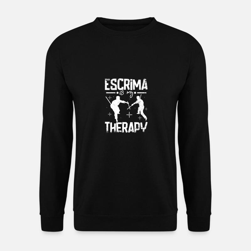 Escrima is my therapy - Unisex Sweatshirt - black