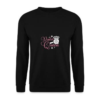 Women Padel Tennis Queen - Unisex Sweatshirt - black - Front - Alina (178cm) & Michal (187cm)