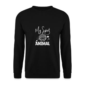 Les hérissons sont mon animal spirituel - Sweat-shirt Unisexe - noir - Devant - Alina (178cm) & Michal (187cm)