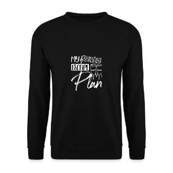 Mon plan d’évasion en jouant à la conga - Sweat-shirt Unisexe - noir - Devant - Alina (178cm) & Michal (187cm)