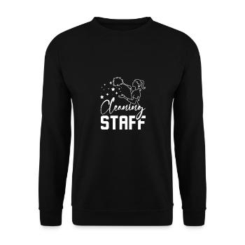 Housekeeping cleaning staff - Unisex Sweatshirt - black - Front - Alina (178cm) & Michal (187cm)