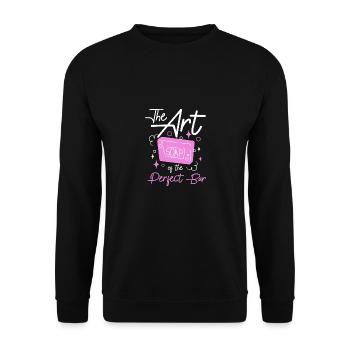 L’art du pain parfait Fabrication du savon - Sweat-shirt Unisexe - noir - Devant - Alina (178cm) & Michal (187cm)