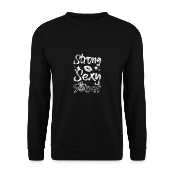 Sobriety Women Strong sexy Sober - Unisex Pullover - Schwarz - Vorne - Alina (178cm) & Michal (187cm)