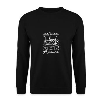 The talent has arrived pianists - Unisex Sweatshirt - black - Front - Alina (178cm) & Michal (187cm)